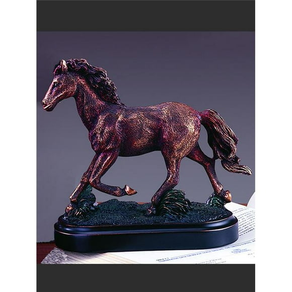 Chen Imports SS-G-11679 Silver Toned Engraved Horse Standing Statue 12 George S Chen Imports SS-G-11679 Silver Toned Engraved Horse Standing Statue 12 George S